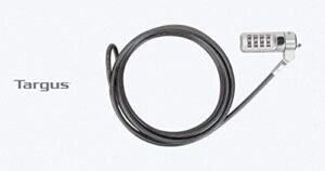 Protect your laptop and desktop investments with the Targus DEFCON Trapezoid Serialized Combo Cable Lock, perfect for securing up to 25 devices. Get peace of mind with this reliable locking system.