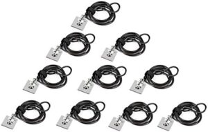 Protect your laptop investments with I3C's 10-pack cable lock, providing advanced security and anti-theft protection for iPads, tablets, MacBooks, and more.