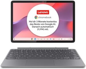 Experience the ultimate flexibility with the Lenovo IdeaPad Duet 3, a 2-in-1 tablet featuring a WUXGA touch display, Mediatek Kompanio 838 processor, 4GB RAM, and 128GB SSD. Get yours today with exclusive discounts!
