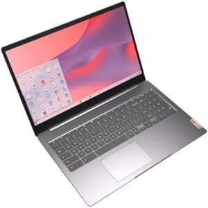 Elevate your productivity with the IdeaPad 3 15.6" FHD Chromebook Laptop, featuring Intel Celeron N4500, UHD Graphics, 4GB RAM, and 64GB SSD, plus USB-A&C, HDMI, and WiFi connectivity.
