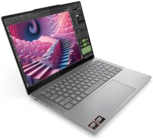 "Upgrade your workflow with the 14.5" OLED Yoga Pro 7 Laptop, featuring AI Ryzen AI 9 processor, 32GB RAM and 1TB SSD storage. Perfect for professionals on-the-go."