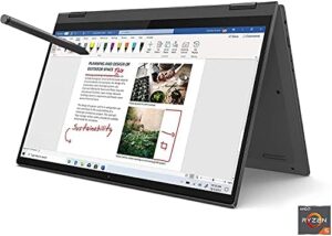 "Experience seamless versatility with this Flex 5 14" FHD IPS Touchscreen Premium 2-in-1 Laptop, featuring an AMD Ryzen 5 processor, backlit keyboard, fingerprint reader and digital pen included. Perfect for work or play."