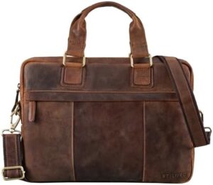 Here is the output:

"Protect your 13.3 inch laptop with the STILORD 'Andrew' Vintage Business Leather Case, a classic briefcase for men and women offering a stylish and durable solution for work and office use."