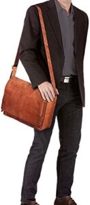 Here is the generated SEO meta description:

"Add a touch of sophistication to your daily commute with the Stilord 'Alex' Vintage Leather Bag, perfect for men and women. Features 15.6 inch laptop compartment and shoulder strap."