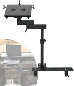 Elevate your road trip experience with the SpirreLab Universal Laptop Vehicle Mount, featuring a built-in cooling fan and adjustable height for comfortable computing. Perfect for trucks, vans, and SUVs.