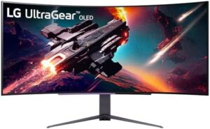 Here is the generated meta description:

"Experience stunning gaming visuals with the LG 45GS96QB-B 45” Ultragear OLED Curved Gaming Monitor, featuring 800R curve, DisplayHDR True Black 400, and rapid response. Enjoy a seamless gaming experience."