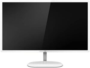 "Upgrade your workspace with the AOC WQHD VA Monitor, featuring a 31.5-inch display, tilt adjustment and sleek white/silver design. Save big on this top-rated monitor, perfect for gaming or productivity."