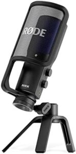 Capture high-quality audio with the RØDE NT-USB+ microphone, perfect for podcasting, streaming, gaming, music production, and more. Upgrade your recording experience with this professional-grade USB mic.