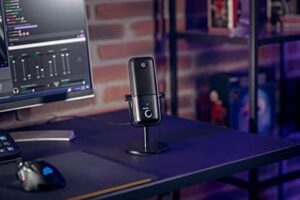 Here is the optimized SEO meta description:

"Stream with clarity using the Elgato Wave:3 USB condenser microphone. Plug 'n play, tap-to-mute and digital mixing software for Mac and PC, perfect for streaming, podcasting, recording, gaming and video conferencing."