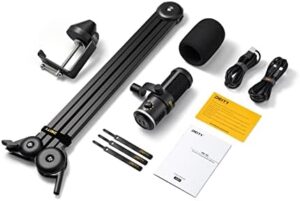 "Unlock professional-quality audio with the Deity VO-7U Boom Arm Kit, featuring a dynamic USB microphone for seamless live streaming and broadcasting. Perfect for gamers and creators on PS5, Xbox, and laptops."