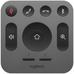 "Join video meetings in crystal-clear Ultra HD with Logitech MeetUp's 3 microphones and adjustable speakers. Perfect for PC, Mac, laptop, MacBook or tablet use."