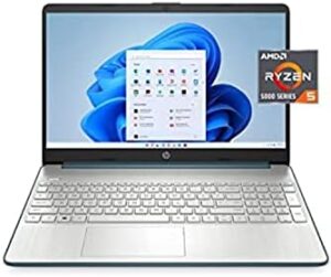 Here is the generated meta description:

"Upgrade your productivity with this HP 15.6'' laptop featuring FHD display, AMD R5 processor, and ample storage. Enjoy USB-C and USB-A connectivity, HDMI output, and a built-in microphone/webcam. Limited time offer: get up to $200 off with coupon code SAVENOW21!"