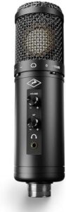 Capture high-quality podcast recordings with the Antelope Audio Axino Synergy Core USB microphone, featuring large diaphragm design and onboard emulations & effects. Perfect for laptop or PC use, great value without compromise.
