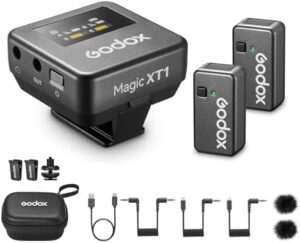 Here is the meta description:

"Capture high-quality audio with the GODOX Magic XT1 Lightning wireless microphone, featuring 2.4G wireless range, 10-level volume control, and 16h working time. Perfect for cameras, Android, iPhone 15, or PC."