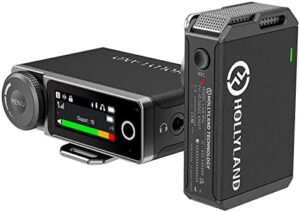 Capture high-quality audio anywhere with the Hollyland Lark Max Wireless Lavalier Microphone System, featuring ENC noise canceling and studio-grade sound quality, plus 820ft range and 8GB storage for extended recording sessions.