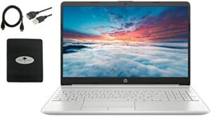 Upgrade your productivity with the HP 15.6 HD Laptop, featuring a WLED-backlit display, AMD Ryzen 3 processor, 16GB RAM, and 512GB SSD. Perfect for business and students. Get fast charge capabilities and enjoy Win10 functionality with GM accessories included.