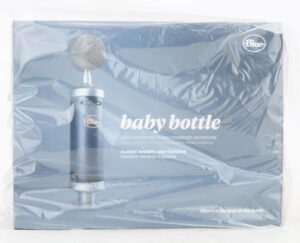 Here is the optimized SEO meta description:

"Capture professional audio recordings with the Blue Baby Bottle SL XLR Condenser Microphone, featuring a large-diaphragm cardioid capsule and shockmount for reduced noise. Includes protective case."