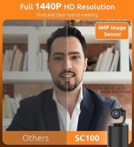 Boost your video conferencing experience with the TOUCAN camera featuring 4 noise-cancelling mics, adjustable camera and plug-and-play functionality for PC/Mac/Laptop. Save big on this bestseller!