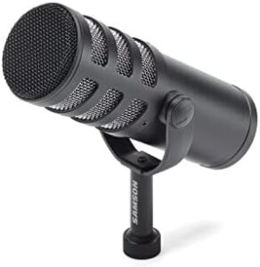 Capture professional audio with the Samson Q9x Dynamic Broadcast Mic for Podcasting, Streaming and Studio Recording. Perfect for recording vocals and instruments, this mic features a robust build and warm tone.