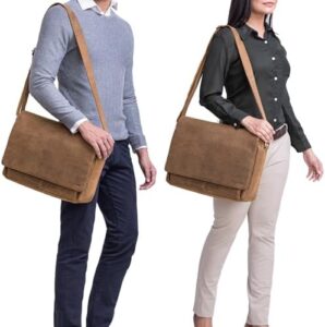 Here is the generated SEO meta description:

"Upgrade your work style with Stilord's vintage-inspired leather shoulder bag, perfect for 15-inch laptops and daily essentials. Genuine leather construction ensures durability and a timeless look."