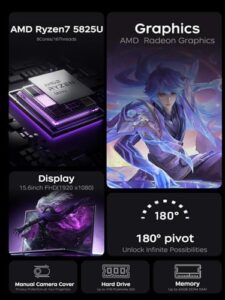 Here is the generated SEO meta description:

"Upgrade your mobile experience with this MALLRACE Laptop featuring 15.6'' FHD Display, AMD Ryzen 7 processor, and up to 4.5Hz speed. Enjoy numeric keyboard and WiFi6 connectivity, perfect for work or play."