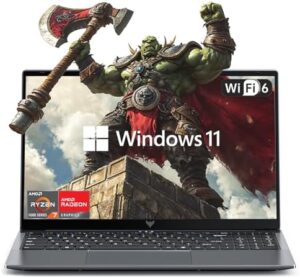 Here is the meta description:

"Upgrade your workspace with this KAIGERR Laptop Computer featuring AMD Ryzen 7, Windows 11, and 16GB RAM. Enjoy enhanced productivity with WiFi 6 and numeric input. Great value for office use."