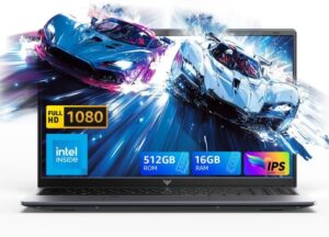 Upgrade your laptop experience with the Mallrace 15.6" laptop featuring Intel N97 processor, 16GB RAM, and 512GB SSD. Perfect for work and study, with 1080P FHD display and long-lasting 5000mAh battery.