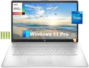 Upgrade your mobile work with the HP 17 laptop, featuring a 12th Gen Intel Core i7 processor, 16GB RAM, and 512GB SSD. Ideal for busy professionals, this device offers long battery life, Wi-Fi, and Bluetooth connectivity.