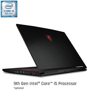 Unlock intense gaming experiences with the MSI GF63 Thin 9RCX -615 laptop. Features Intel Core i5-9300H processor, NVIDIA GTX 1050Ti graphics, 8GB RAM and 512GB NVMe SSD storage. Perfect for gaming on-the-go.