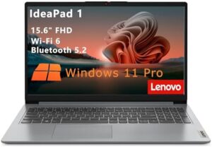 Discover the Lenovo IdeaPad 1 Student Laptop with a 15.6" FHD display, Intel Dual Core Processor, and 256GB SSD. Upgrade your learning experience with WiFi 6, Bluetooth 5.2, and Windows 11 Pro, all at an affordable price, now with discounts and coupons available!