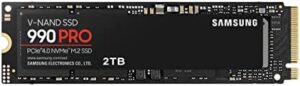 Here is the generated meta description:

"Upgrade your storage with Samsung's 990 PRO M.2 2000 GB SSD featuring PCI Express 4.0 and V-NAND MLC technology, perfect for high-performance computing. Limited time discounts available!"