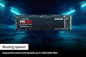 Here is the generated meta description:

"Upgrade your storage with Samsung's 990 PRO M.2 2000 GB SSD featuring PCI Express 4.0 and V-NAND MLC technology, perfect for high-performance computing. Limited time discounts available!"