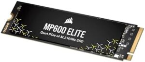 Here is the optimized SEO meta description:

"Boost your computer's performance with the Corrsair MP600 Elite 2TB SSD, offering up to 7,000MB/sec sequential read speeds and high-density 3D TLC NAND storage. Perfect for heavy-duty tasks."
