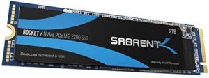 Here is the meta description:

"Boost your computer's performance with Sabrent's 2TB Rocket NVMe PCIe M.2 SSD, featuring high-speed storage and low latency for faster boot times and data access."