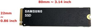 Up to 1TB of storage, the Samsung SSD PM9A1 NVMe drive is a high-performance upgrade for Dell Alienware, HP, and Lenovo laptops and desktops. Ideal for gaming and demanding applications.
