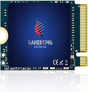Unlock lightning-fast storage for your gaming rig with the GamerKing M.2 SSD, featuring 512GB of NVMe PCIe Gen 4.0 power and compatibility with PS5, Steam Deck, and more devices.