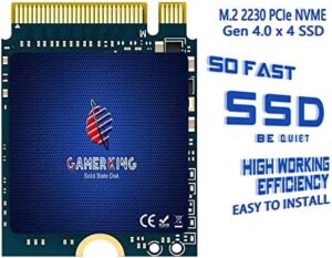Unlock lightning-fast storage for your gaming rig with the GamerKing M.2 SSD, featuring 512GB of NVMe PCIe Gen 4.0 power and compatibility with PS5, Steam Deck, and more devices.