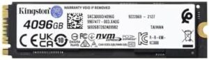 Upgrade your digital life with the Kingston KC3000 PCIe 4.0 NVMe M.2 SSD, offering blazing read speeds up to 7,000MB/s and massive 4TB storage, perfect for demanding tasks and multitasking!
