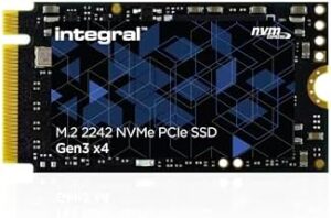 Boost your digital storage with this Integral M.2 NVMe SSD, featuring read speeds up to 2400MB/s and write speeds up to 2100MB/s, perfect for PCs, NUCs, ultra-thin laptops, and tablets.