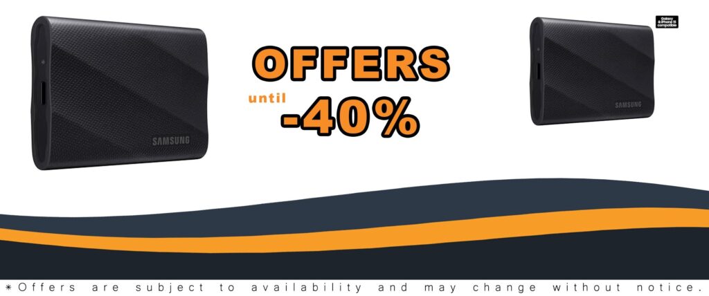 SAMSUNG T9 Portable SSD 4TB High Speed External Solid State Drive for Gaming Students and Professionals