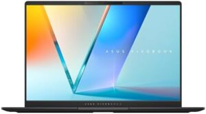 Unlock sleek performance with the ASUS Vivobook S 14 OLED laptop, featuring AMD Ryzen AI 9 365 processor, 24GB RAM, and 512GB SSD. Customize your experience with RGB keyboard and enjoy a neutral black design.