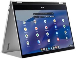Discover the Acer Chromebook Spin 514, featuring a 14" FHD IPS touchscreen, AMD Ryzen 5 processor, and backlit keyboard. Perfect for work or play, with Wi-Fi 6 connectivity and HDMI port.