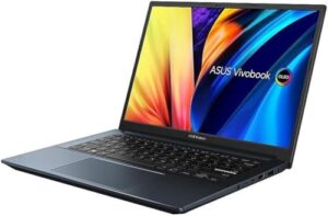 Here is the generated meta description:

"Boost productivity with the ASUS Vivobook Pro 14 laptop, featuring AMD Ryzen 7, NVIDIA GeForce RTX 3050 and 2TB SSD storage. Plus, enjoy 32GB USB flash drive and backlit keyboard for efficient work."