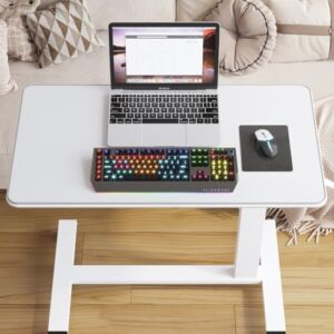 Elevate your hospital bed experience with the Furist Overbed Table, featuring an adjustable height and rolling design. Perfect for laptops, computers, or TVs, this bedside table provides extra storage and convenience.