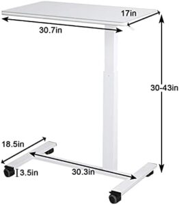 Elevate your hospital bed experience with the Furist Overbed Table, featuring an adjustable height and rolling design. Perfect for laptops, computers, or TVs, this bedside table provides extra storage and convenience.