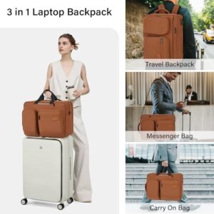 Elevate your travel game with the Hanke Multifunctional Travel Backpack, featuring a spacious interior, carry-on design, and stylish reddish brown color. Perfect for women and men, ideal for short trips and adventures.