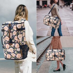 "Transform your travel experience with the G-FAVOR 40L Travel Backpack, convertible duffel bag and laptop bag with vintage canvas design, perfect for carry-on luggage."