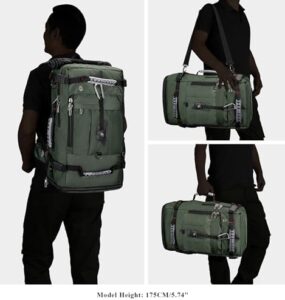 Travel in style with the Witzman Convertible Travel Backpack, perfect for men. Convert to duffle bag or laptop carry-on. Holds 17" laptop and fits airplane cabins.