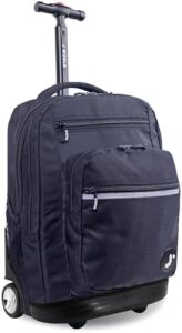 Here is the generated SEO meta description:

"Explore the J World New York Sundance LAPTOP Backpack's durability and versatility for school and travel. With 20-inch laptop capacity, this backpack offers ample storage and protection."