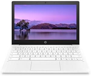 Get up to 15 hours of battery life with the HP Chromebook 11-inch Laptop. Compact and lightweight design, featuring 4GB RAM, 32GB storage and an 11.6-inch HD display, perfect for everyday use.